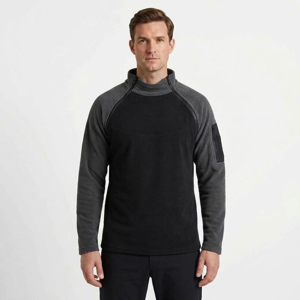 Loose Collar Outdoor Sweater For Men