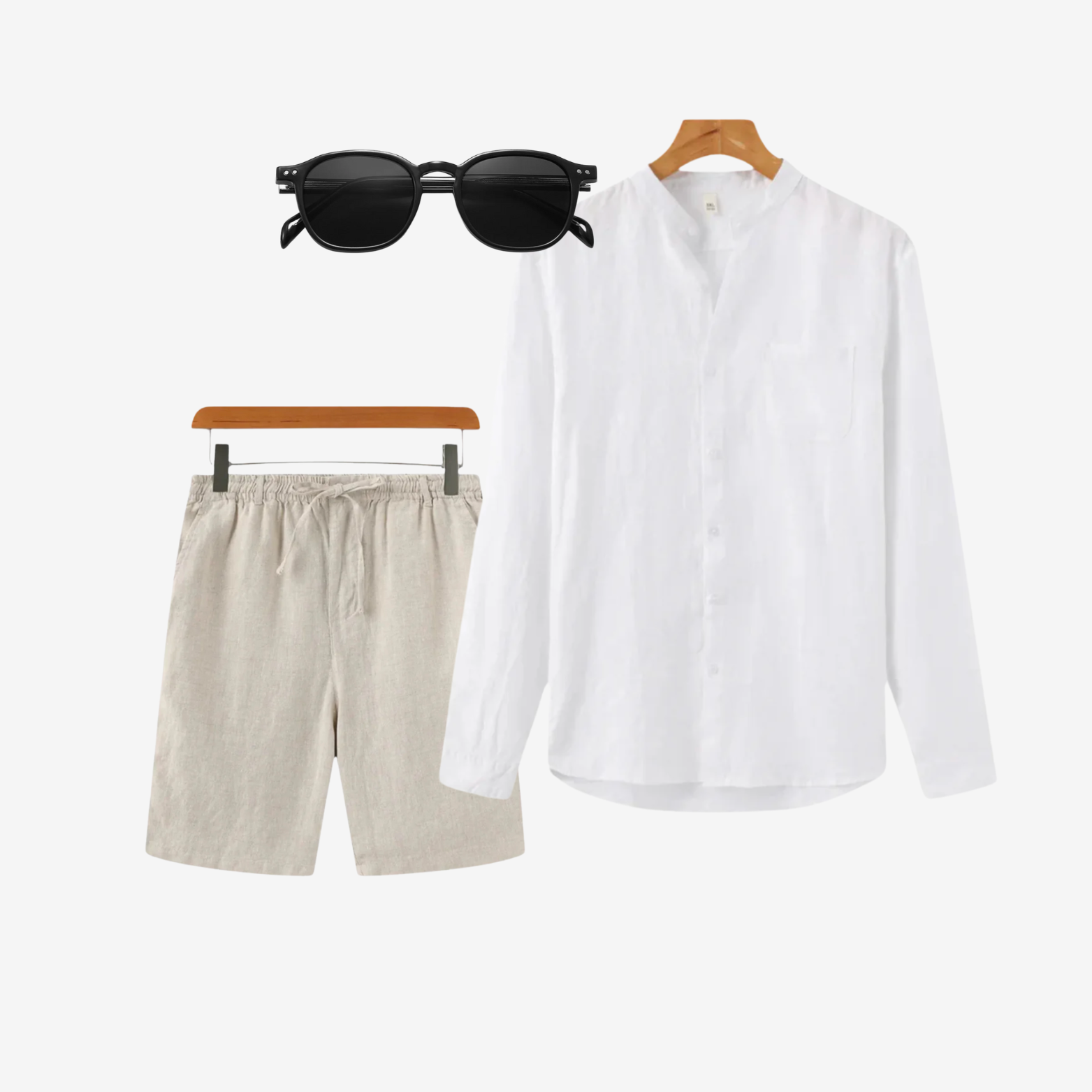 Men’s Aldo Linen Shirt, Guido Linen Shorts & Marco Sunglasses Set